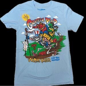 Rare! Alpine Valley Grateful Dead Light Blue T-Shirt